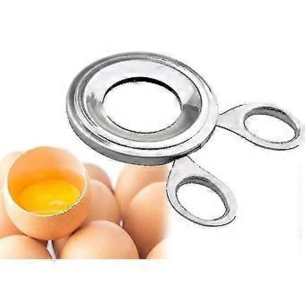 Äggskalare i rostfritt stål - h/bl