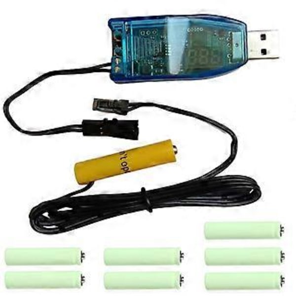 Universal 1m USB til 1.5V 3V 4.5V 6V 12V 24V AAA/LR03 Dummy Batteri Strømkabel til Radio LED Lys Ventilator Legetøj Keyboard