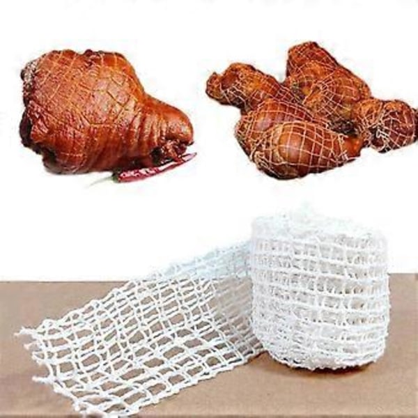 2 st Köksnät för grillat fläskkött, flätad klövställningsrep, bomullsaccessoarer, repsleeve, förpackningsnätset, 3 meter