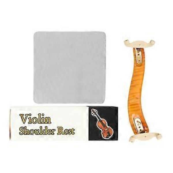 Foldbar Højdejusterbar Fødder Ahorn Violin Skulderstøtte Dele til 4/4 Størrelse