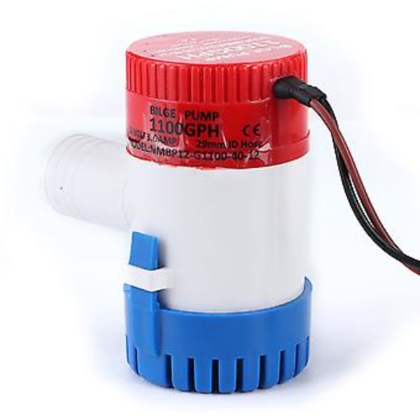 GPH länspump, 1100GPH 12V dränkbar länspump marin länspump strömlinjeformad design