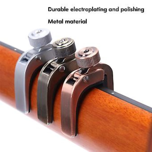 Metal Guitar Stemmeklemme Guitar Capo Clip Justerbar Stramhed Let at Bruge