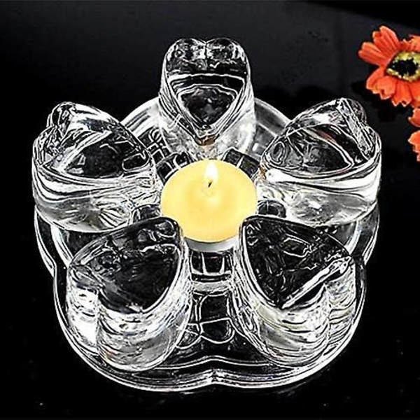 Solid Crystal Glass Tevarmer - Stearinlys brænder aldrig ud