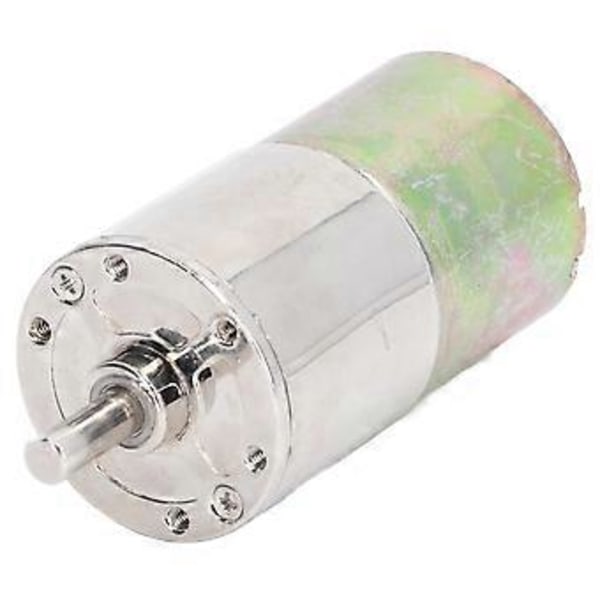 DC Snäckväxelmotor Mikro Borstad Självlåsande Aluminiumlegering Industriell Elmotor 12V 10W med Hållare 0-300 RPM