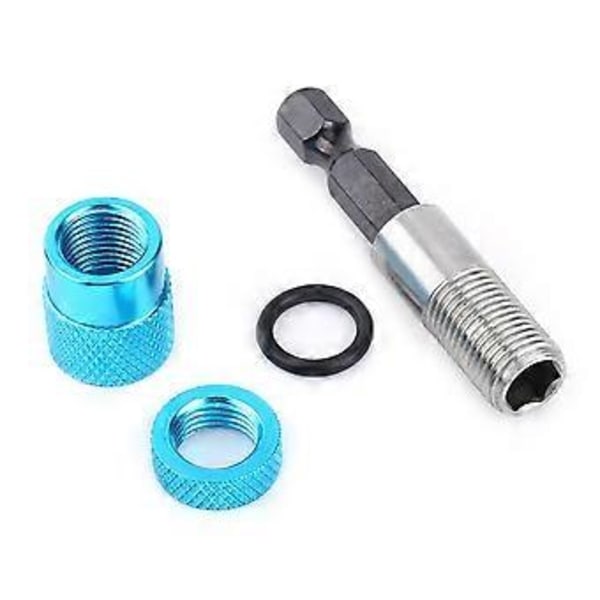 1/4 tuuman kuusiokantainen magneettinen ruuvikärjen pidike jatkovarsi sähköporakoneelle ruuvimeisselille, pituus 60 mm