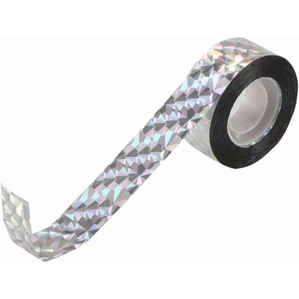 Reflekterande fågeltejp, dubbelsidig reflekterande fågelskyddstejp, 80 m 2,4 cm