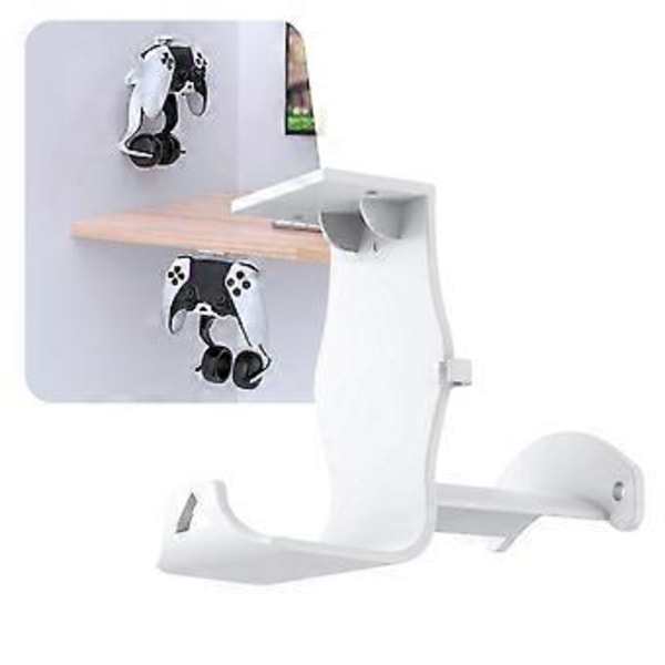 Väggmonterat Ställfäste för ///Switch Controller Headset Bordsbotten Förvaringsfäste Vit