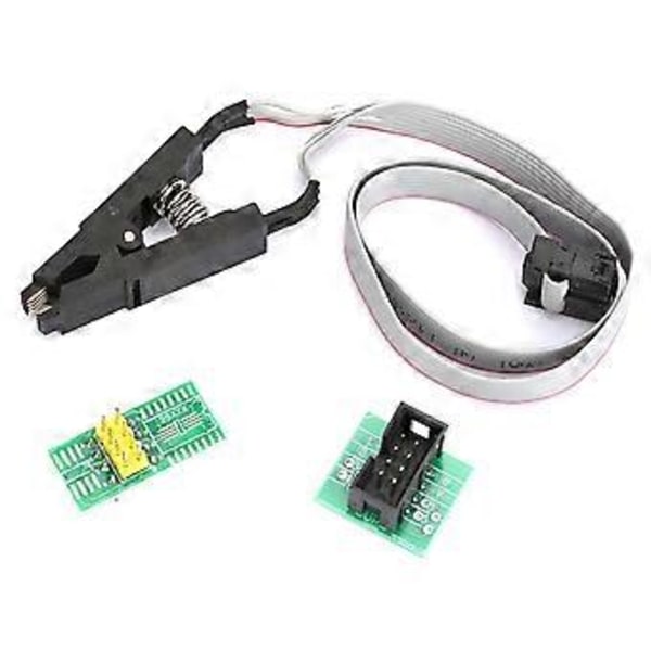 SOIC8 SOP8 Flash-siru IC Testikiinnike Ohjelmointipistoke Adapterilevykaapeli