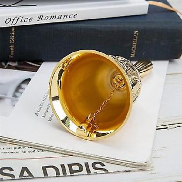 Handgraverad handklocka för bröllop, skola, jul, larm och sängliggande, guld