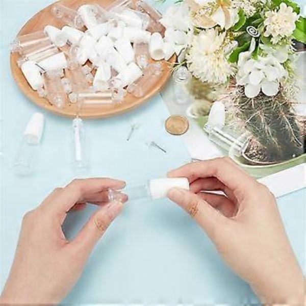 20 stk. præcisionsspids applikatorflasker, 10 ml/0,34 oz doseringsnålflaske PET tom limflaske med stålnål