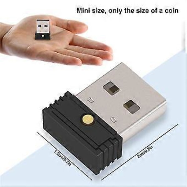 2 stk. USB Musejiggler, Uoppdagelig Automatisk Datamaskin Musebeveger Jiggler, Holder Datamaskinen Våken, Musebevegelse