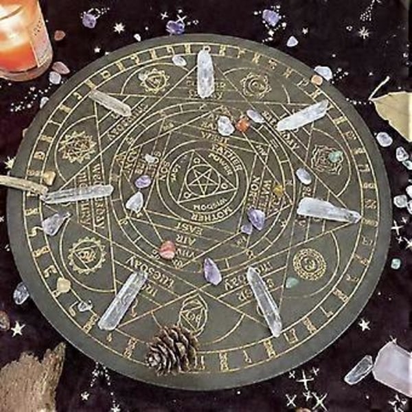 Hekse Pendul Board Syv Chakra Krystal Energi Disk Eg Astrolabium