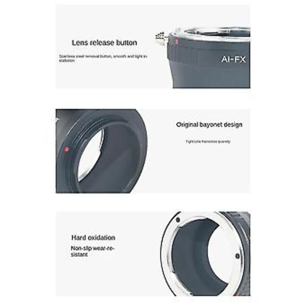 Ai-fx Objektivadapterring För Nikon Ai-objektiv Till Forfuji X-serien