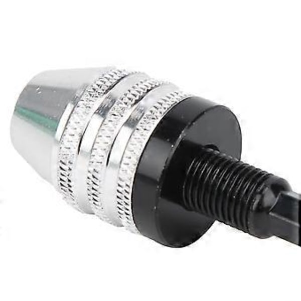 Chuckadapter Höghastighetsstål 1/4in Hex Skaft 3-Backs Borr Konverterare 0.3-6.5mm