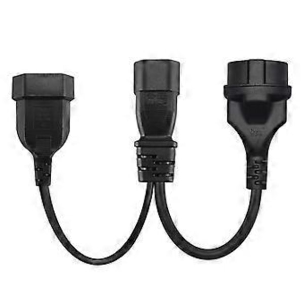 IEC320-C14 Han til EU4.0mm+EU4.8mm Hun Strømforsynings Konverter Kabelledning
