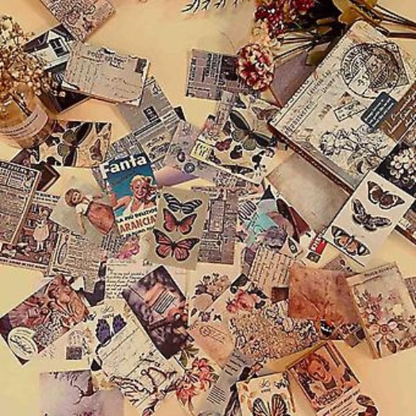 480 st Vinta Scra, Scrap För Junk Journal Estetisk Vinta, Scra