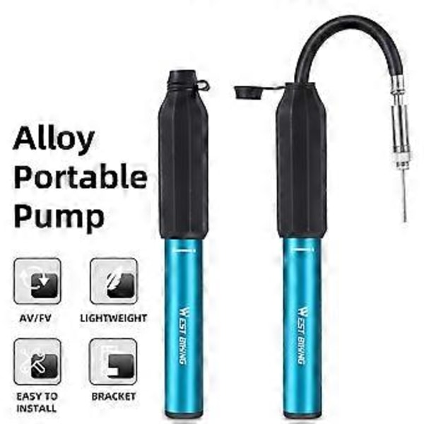 Alumiiniseos 120PSI Polkupyörän Rengaspumppu Kannettava Polkupyörän Ilmapumppu Teleskooppinen Polkupyörän Rengaspumppu Käsipumppu Pyöräilytarvike