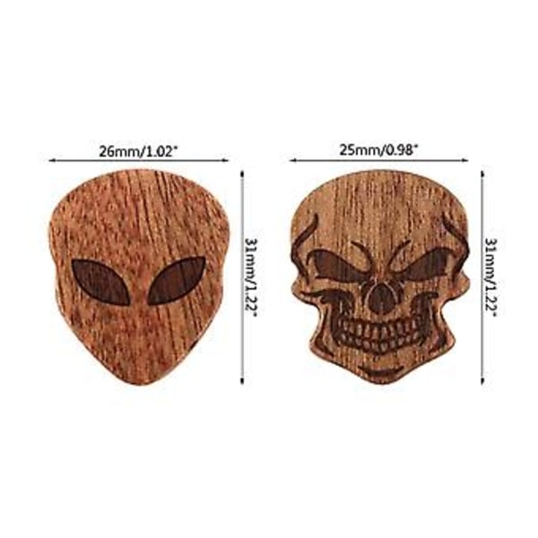 Ukulele Plektrum Elektrisk Gitarr Plektrum Musikgåva Gitarr Bas Plektrum Träplektrum