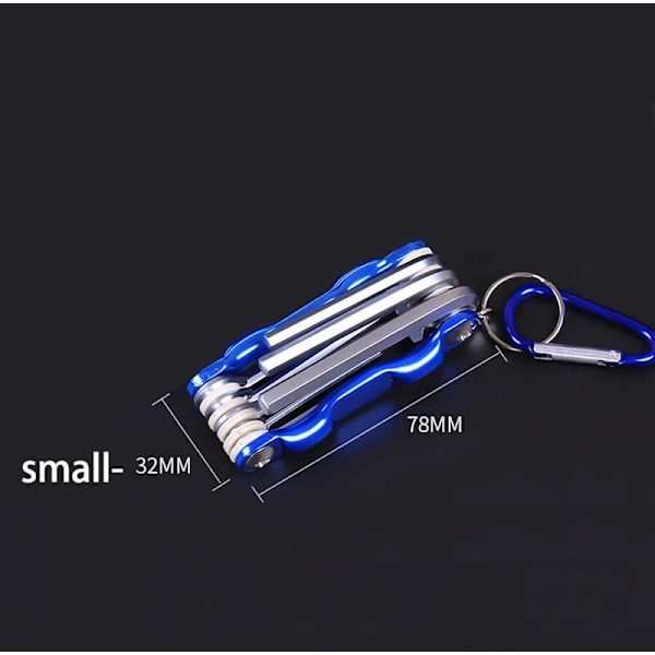 Folding Hex Wrench Metal Metric Allen Key Set Hex Screwdriver Hex Keys Allen Wrenches Hand Tool Portable Set with