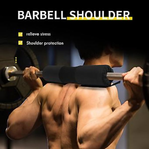 Fitness Bar Cush Nackskydd Skum Bar Pad Överdrag Squat Pad Bar Axel Squat Gym W