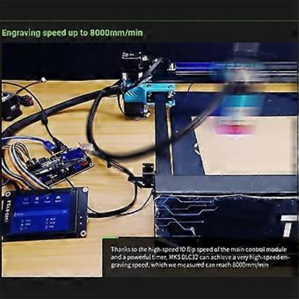 MKS DLC32 V2.1 32-bits Lasergraver Hovedkort Offline ESP32 WiFi Kontroller for CNC Lasergraveringsmaskin