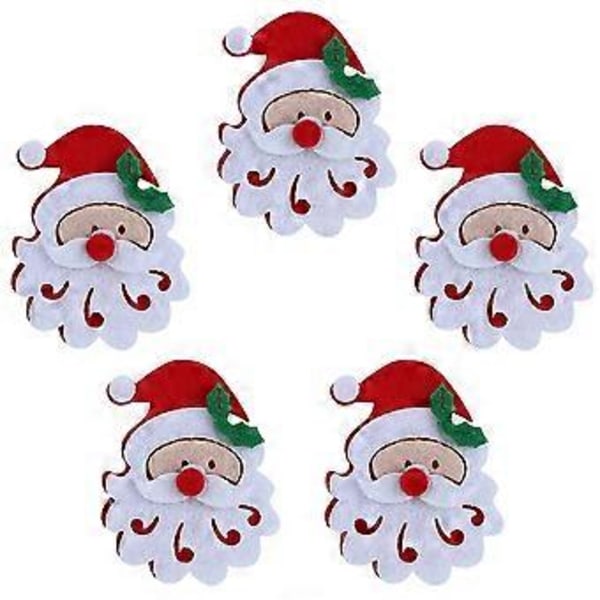 Juleapplikation, 20 STK./pose Glædelig jul Ornament Julepynt Julekludmærke Alsidig funktionalitet