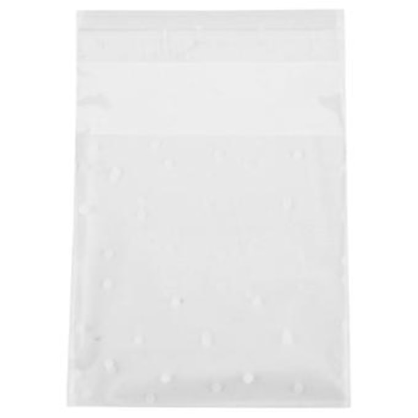 200 stk Selvklebende Godteriposer Kakeposer Selvklebende Forsegling Polkadotter Klare Poser Plastdel