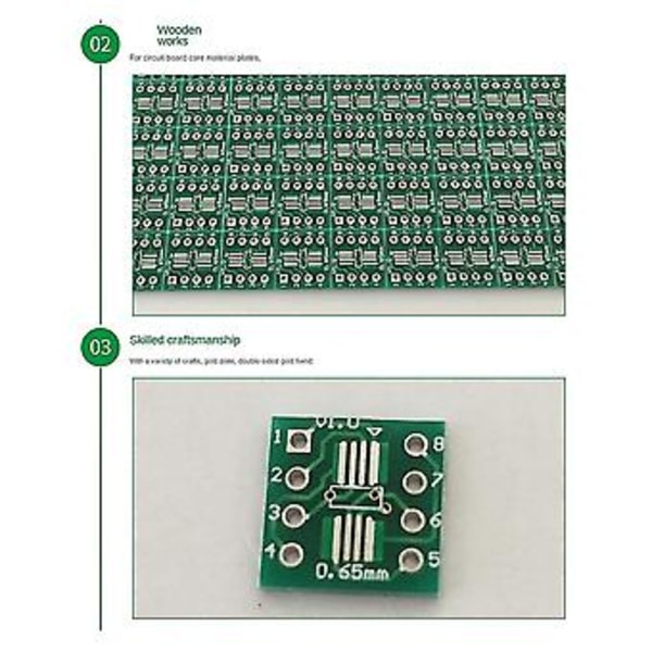 200 kpl Tssop8 Ssop8 Sop8 - Dip8 Pcb Sop8 Sop Siirtokortti Dip Pin Board Pitch -sovitin