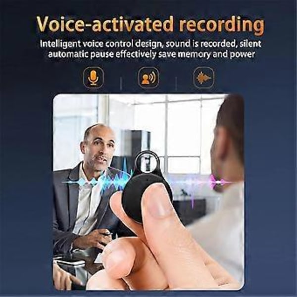 Multifunktionell Hängtyp Nyckelband Röststyrning Inspelning MP3 Mini Recorder R3(32G)