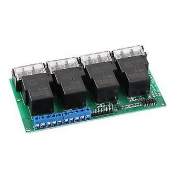 Hög Effekt Fyrvägs Relämodul Kontrollpanel Optokopplare Isolering 30A YYG-4 DC5V