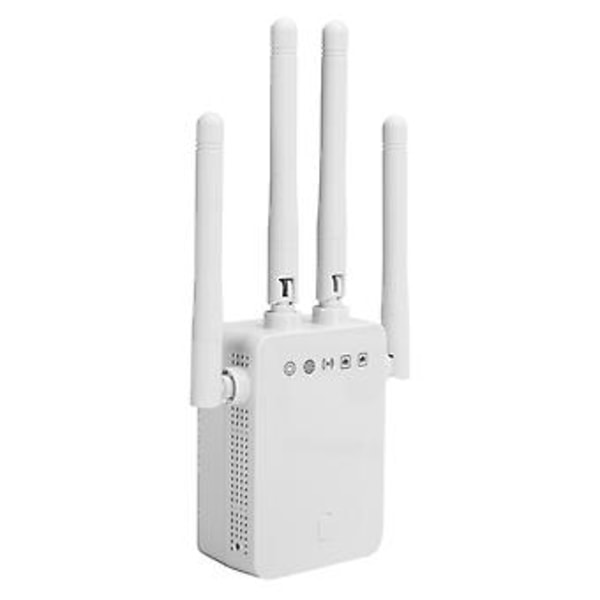 2.4GHz 300Mbps Trådlös Repeater 4 Externa Antenner WiFi Räckviddsförlängare ZF-3Z06 100-240V US-kontakt