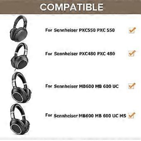 Kvalifiserte Øreputer Svamp Øreklokker for PXC550 PXC480 MB660 Hodetelefon Isolerende Støybeskyttelse Hodetelefon Øreputer Deksel