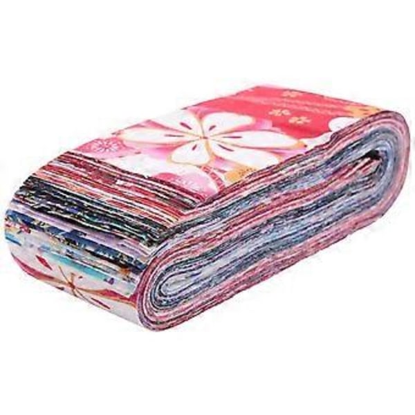 40 st Jelly Roll Bomullstyg Quiltingremsor DIY Sömnad Hantverk Tygpaket Lapptäcksartiklar 6,5X50cm