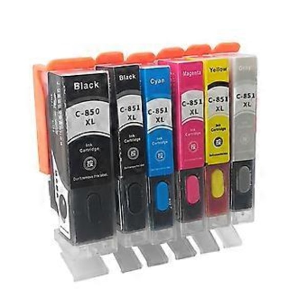 Bläckpatron PGI-850 CLI-851 för Canon PGI850 CLI851 PIXMA MG5480 MG5580 MG5680 MG6380 MG6400 MG6680 MG7180 Skrivare