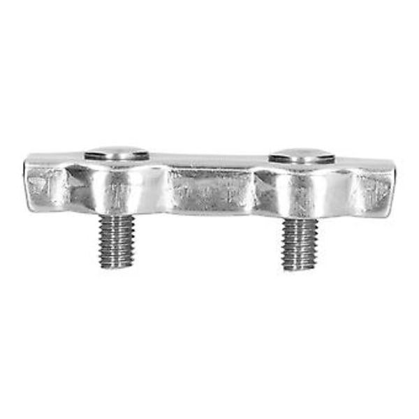 Wire Rope Clips Rustfrie stålkabelklemmer Enkelt grep Kaliper Duplex Låseanordning 10 stk M6