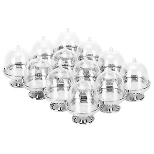 Godteriboks, 12 Sett Mini Godteri Cupcake Stativ Godteri Oppbevaringsbeholder Ultra Responsiv