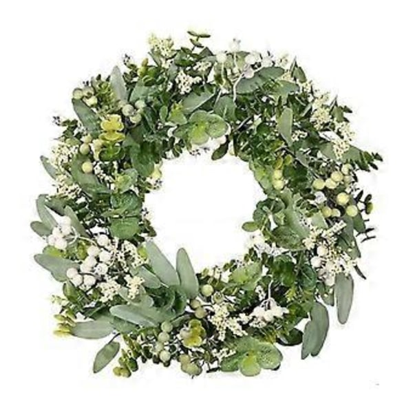 Eucalyptuskranser til inngangsdør, vindu, vegg, sesongbasert vår, grønne blader, girlander, hengende ornamenter, innflyttingsgaver