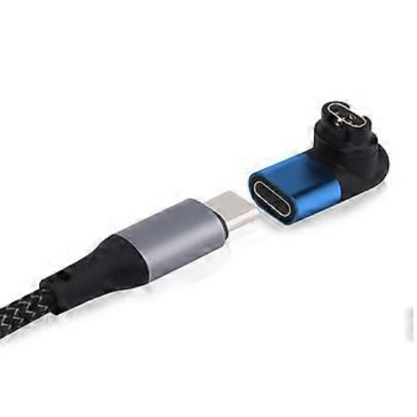 Laddningsomvandlare USB Typ C till 4-pin Smartwatch Laddaradapter för Fenix 5S