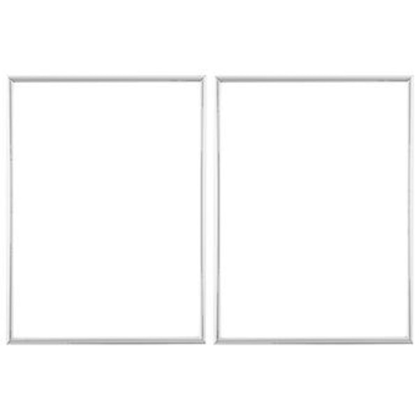 2 Rammer, A4 Sølvrammer, Med Uknuselig S, Rammer For Bilder, 21x30 Cm