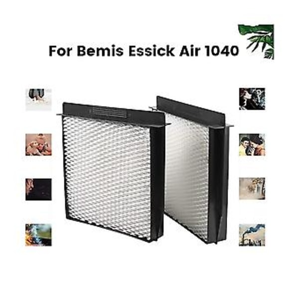 2 stk. erstatningsfilter, der passer til Essick 1040 / 1040 højeffektivt filter