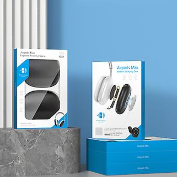 Slagtåligt skyddsfodral för Airpods-Max Hörlurar Trådlös Laddning