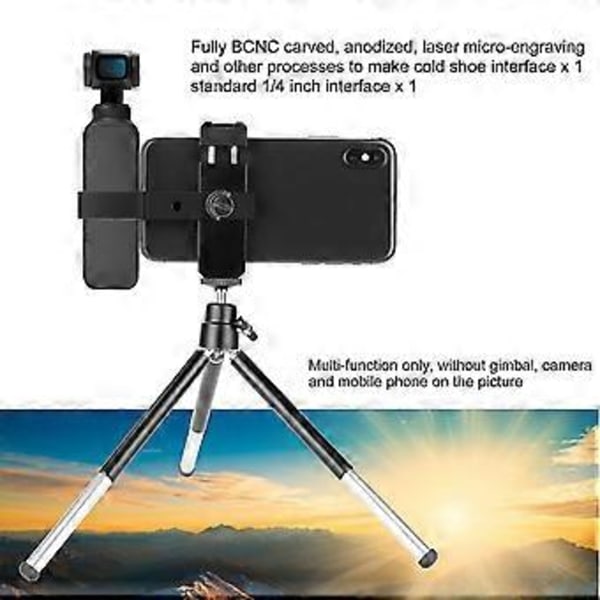 Handhållen Mobiltelefonhållare Kamera Stativ Klämfäste För Dji Osmo Pocket 2