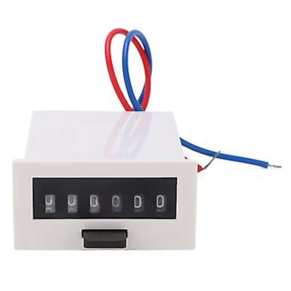 Elektromagnetisk räknare 6 siffror Höghastighets Noggrann elektronisk pulsräknare för kemiska textilmaskiner DC12V