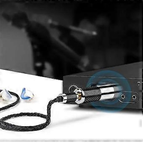 DAC-dekoder 4-stifts XLR-kontakt till 3,5 2,5 4,4 mm Jack-kontakt Ljudadapter Hane Hona Omvandlare Kolfiberskal 2,5 mm