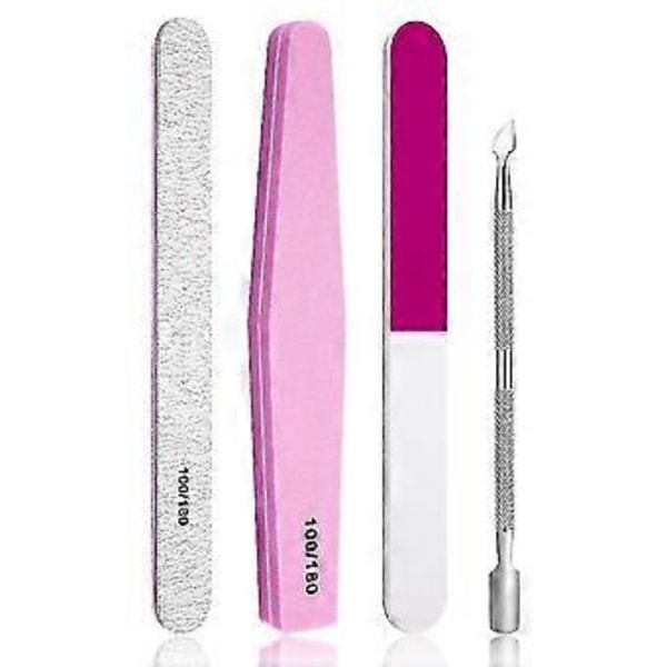 Prum Nagelbandstång Nagelbandsskjutare Manikyrverktygsset, Professionell Fil för Inåtväxta Tånaglar, Nagelbandsborttagare Trimmer Klippare Verktyg Gel Nagelkonst Kit, Rostfritt Stål