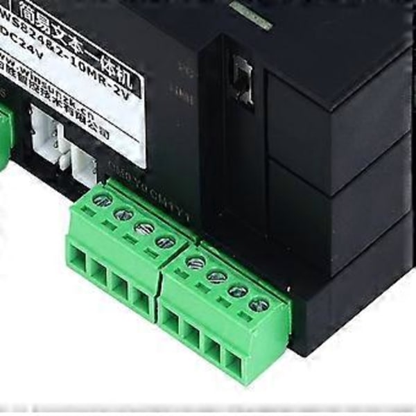 PLC Textdisplay DC24V Digital 8 LED FX2N 10MR Programmerbar 2-vägs analog ingång med USB till TTL nedladdningskabel