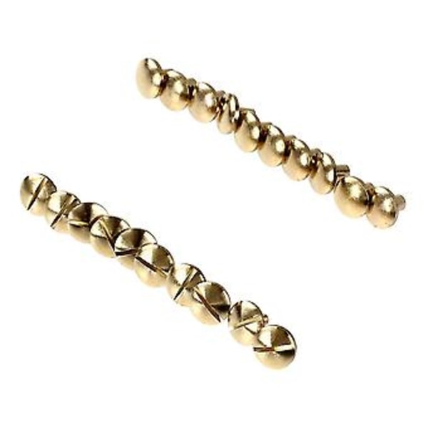 10x Bågformad Knappnit Skruv Skruvrygg Nitar Bälte 6mm