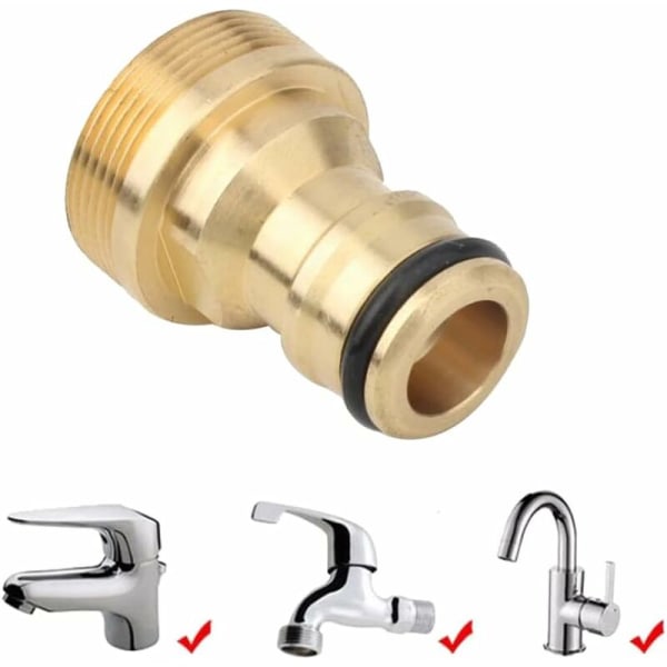 1 stk. Slangehane-blanderhane-adapter-vandrørslange-samler-universal-fitting-vandforbindelser Grden-vandingsværktøjer