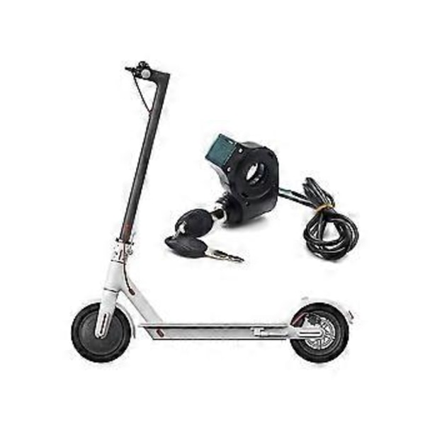 E-cykel Tändningslås Nyckel Tumgas Voltmeter Digital Spänningsdisplay Strömbrytare För M365 Universal