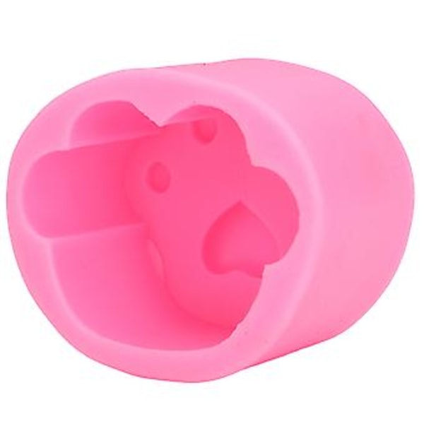 Katt- og hundepote silikonform: Myk rosa form for baking og fondantdekorasjoner